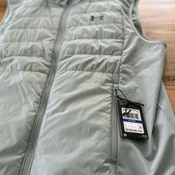 Under Armour Men’s Insulated Vest – Light Gray/Blue, NWT - Picture 2 of 3